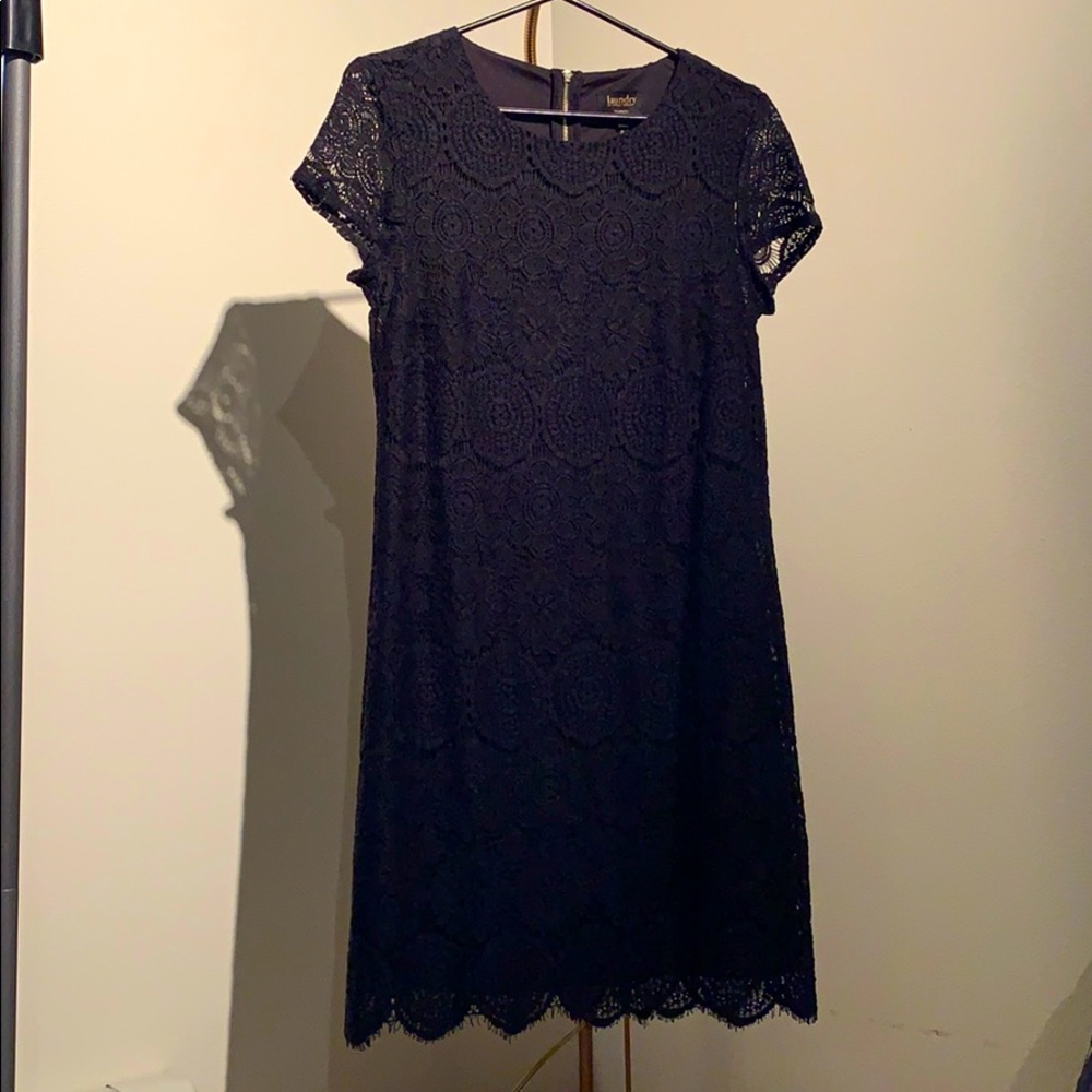 Black lace dress